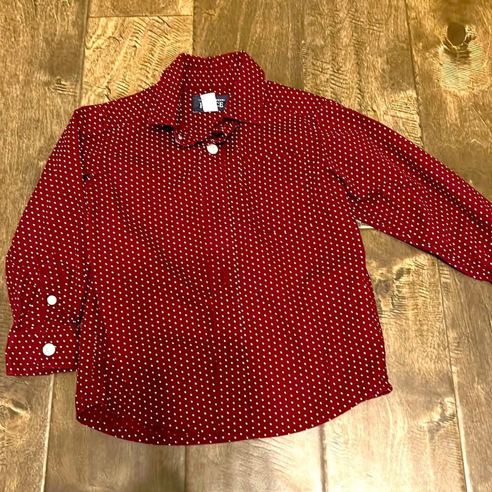 Maroon button down